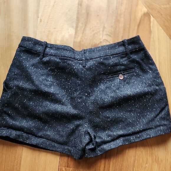 Elegant Black Speckled High Waist Shorts- Women's Size 6 - Picture 5 of 5